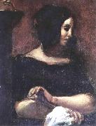 Eugene Delacroix Portrat der George Sand painting